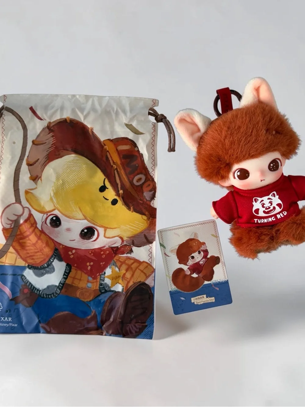POP MART - Dimoo World - Turning Red Plush Keychain Doll
